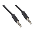 CableWholesale Slim 28 AWG 3.5mm Stereo Male to Male Aux Cable, Black, 3 Feet