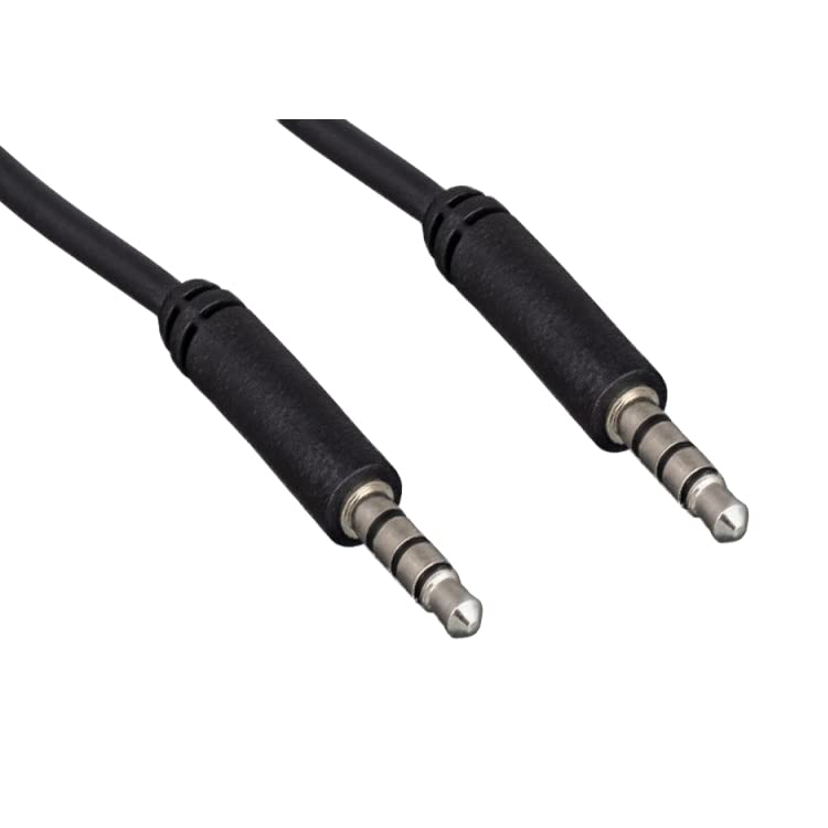 CableWholesale 3.5mm Stereo + Mic Male, TRRS Cable - 3Ft