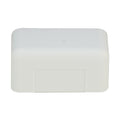 CableWholesale Cord Cover Cable Raceway, 1.25 inch Surface Mount Cable Raceway End Cap On-Wall Cord Concealer (Covers Raceway End), Cord Organizer/Wire Hider and Protector, White