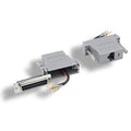 CableWholesale DB25 to RJ45 Modular Adapter - F/F - Serial Adapter, DB25 Female to RJ45 Female Jack, DB25 Female to RJ45 Female Modular Adapter Kit, Gray