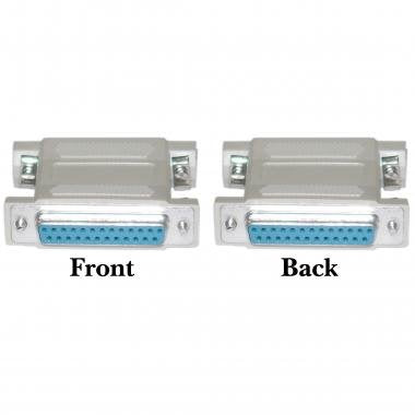 CableWholesale 30D3-21400 DB25 Coupler, Gender Changer, DB25 Female to DB25 Female