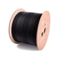 48 Fiber Indoor/Outdoor Fiber Optic Cable, Multimode 50/125, Corning Clear Curve OM3, 10 Gbit, Black, Riser Rated, Drum, 2000 Feet
