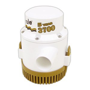 Rule 13A 3700 Gold Series Non-Automatic Submersible 12V DC Bilge Pump, Black, One
