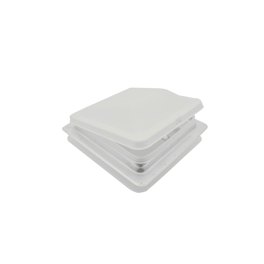 Heng's 71112A-C1G1 Universal Roof Vent with 12V Fan and Exchange Lid - 14" White