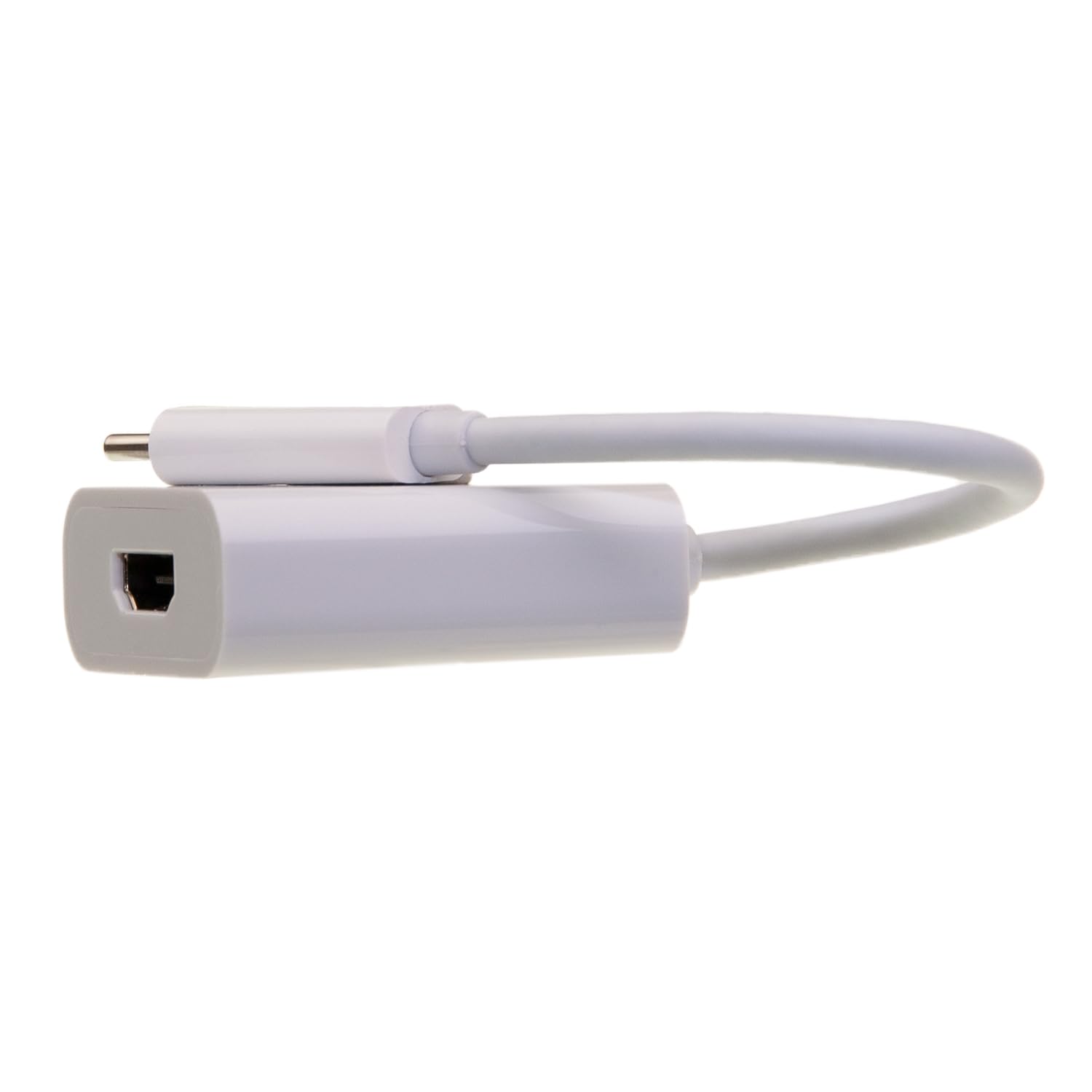 CableWholesale White 3.1 USB-C to HDMI Adapter, 4K@60Hz, DP Alt Mode & Thunderbolt 3, 6-Inch