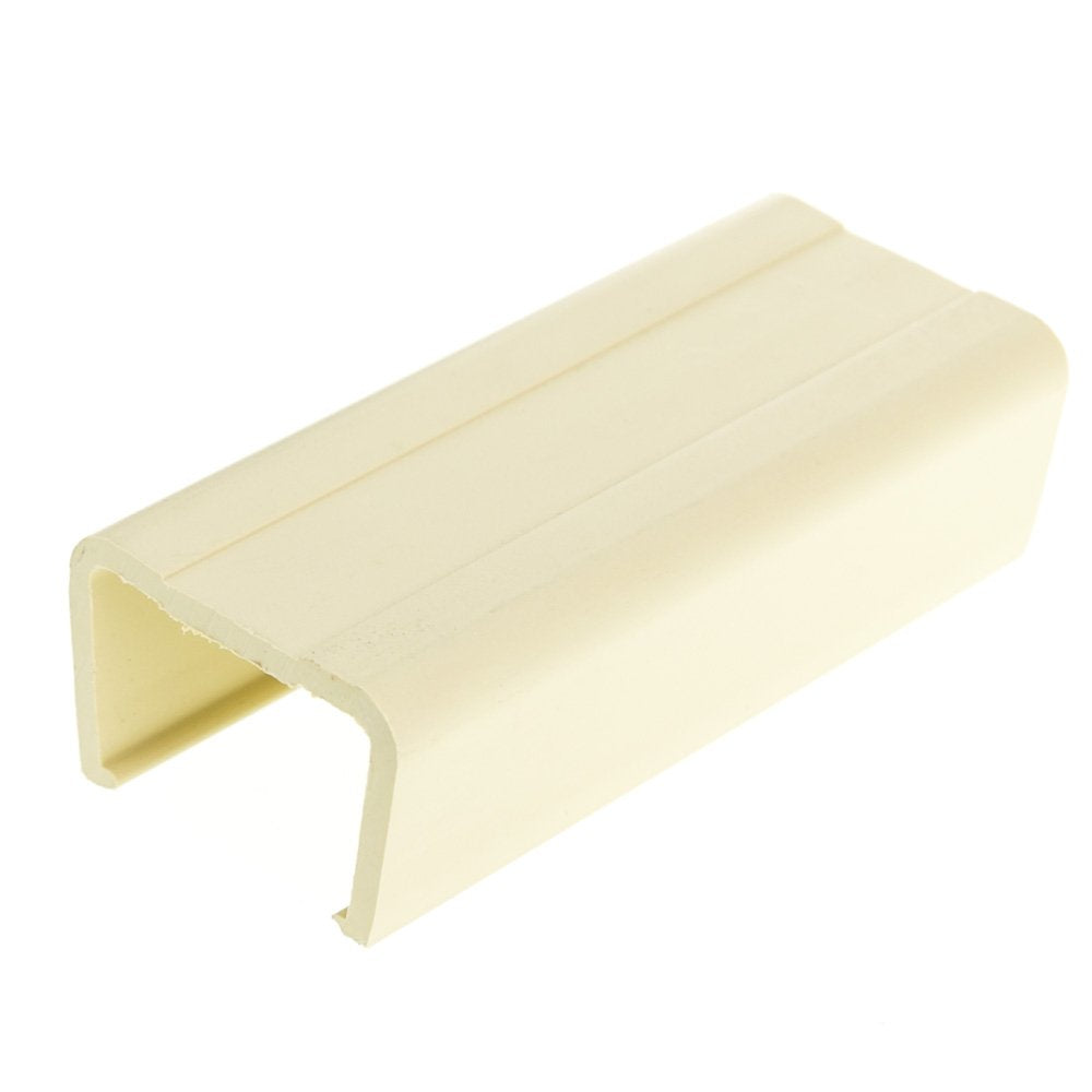 Cord Cover Cable Raceway, 3/4 inch Surface Mount Cable Raceway Joint Cover On-Wall Cord Concealer (Covers 2 Raceway Junction), Cord Organizer/Wire Hider and Protector, Ivory, Cablewholesale
