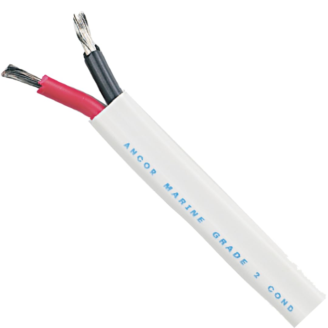 ANCOR 120910 Marine Grade Duplex Cable, 8/2 AWG (2 x 8mm2), Flat - 100ft