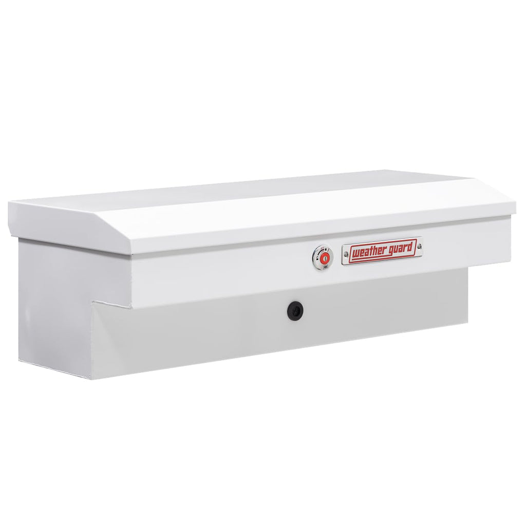 Weather Guard Model 185-3-04 41in Lo-Side Truck Box, Steel, White, 3.0 cu ft capacity
