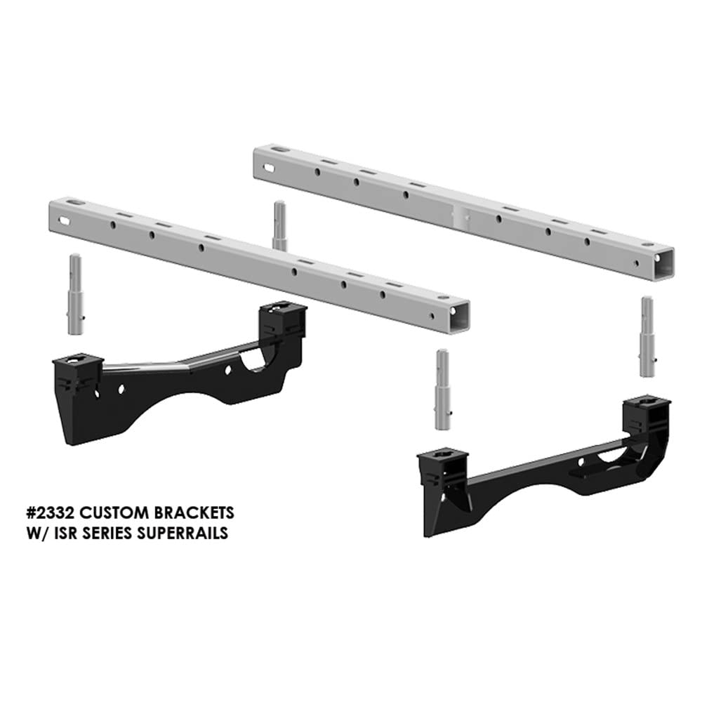 PULLRITE 2332 ISR Series SuperRail Custom Mounting Kit - 2017 Ford F250/F350 with Aluminum Bed