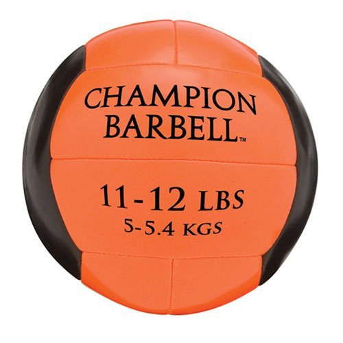 Champion Barbell Medicine Ball, 11-12 lb. - Orange