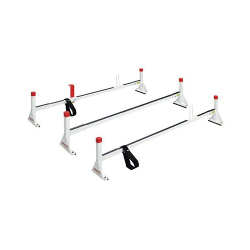 Weather Guard 2163 Steel Full-Size All-Purpose Van Rack, 3 Cross Member,black