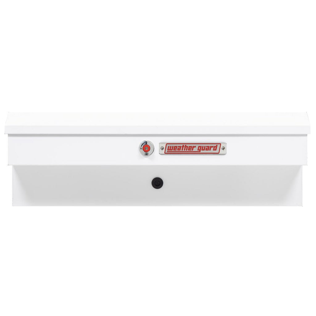 Weather Guard Model 185-3-04 41in Lo-Side Truck Box, Steel, White, 3.0 cu ft capacity