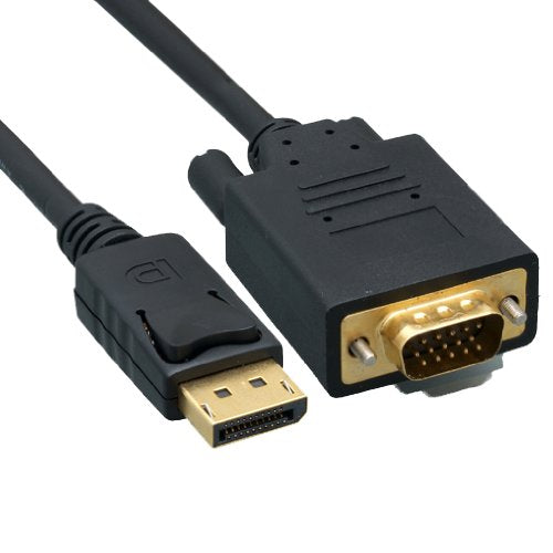 CableWholesale DisplayPort Male to VGA Male Video Cable - 6 Feet