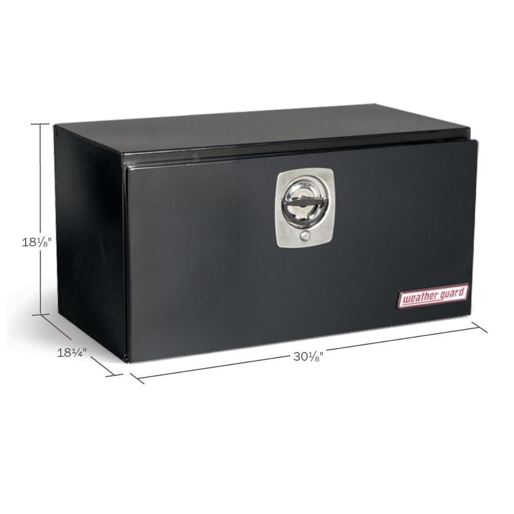 WEATHER GUARD (530502 Underbed Tool Box, Steel, Gloss Black