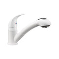 Dura Faucet DF-NMK852-WT RV Pull-Out Swivel Kitchen Sink Faucet (White)