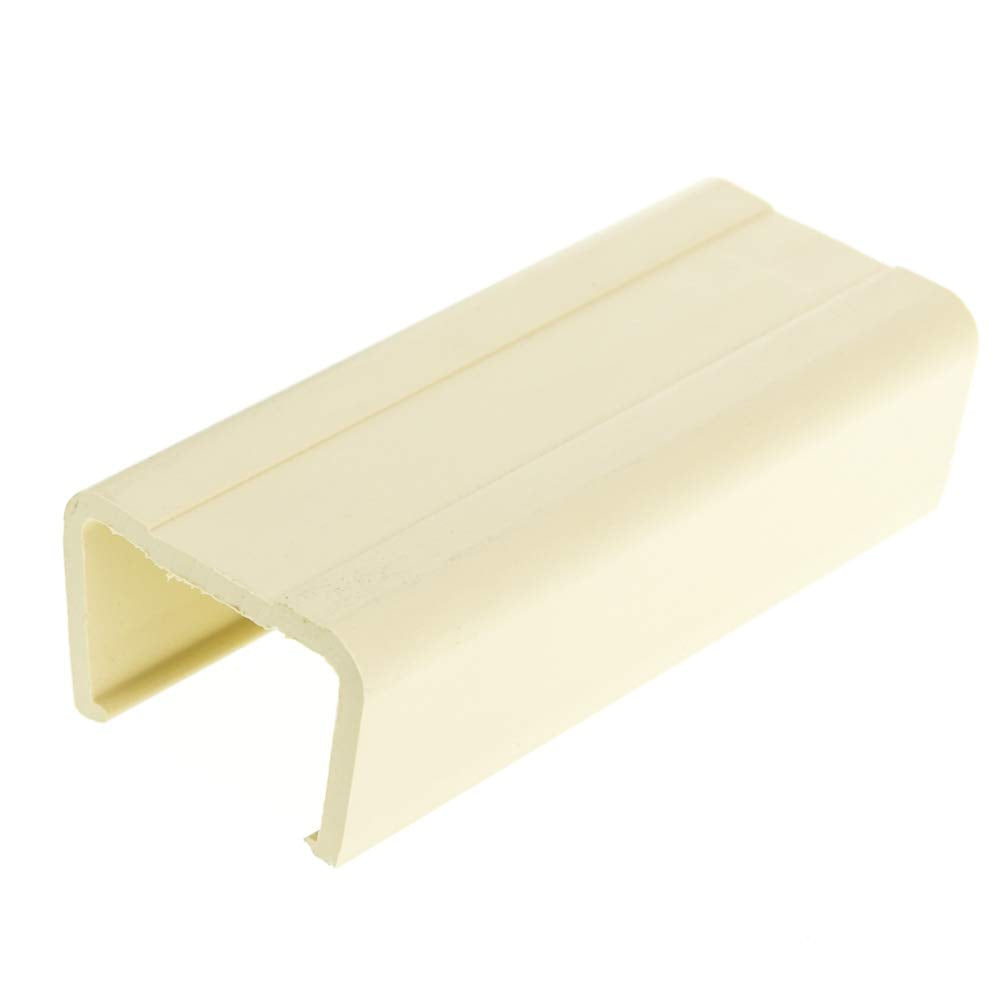 Cord Cover Cable Raceway, 1.25 inch Surface Mount Cable Raceway Joint Cover On-Wall Cord Concealer (Covers 2 Raceway Junction), Cord Organizer/Wire Hider and Protector, Ivory, Cablewholesale