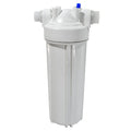 VALTERRA A01-1138 Exterior Filter System Single Housing with Carbon Block Cartridge, Wall Mount Bracket, and Wrench