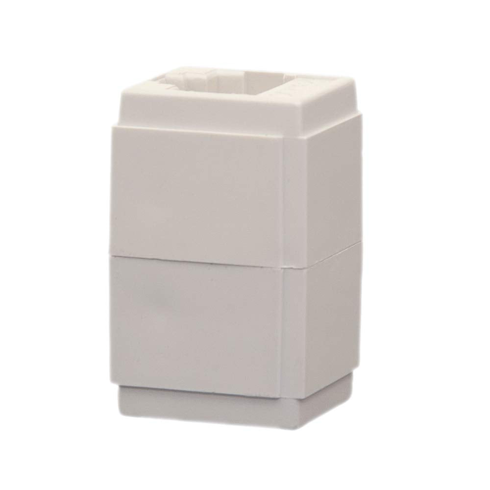 CableWholesale Cat5e RJ45 Inline Coupler, Female to Female Cable Extender Adapter, White