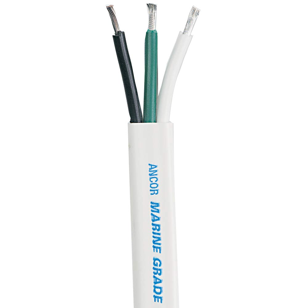 ANCOR MARINE GRADE 130705 Triplex Cable, 6/3 AWG (3 x 13mm2), Flat - 50ft