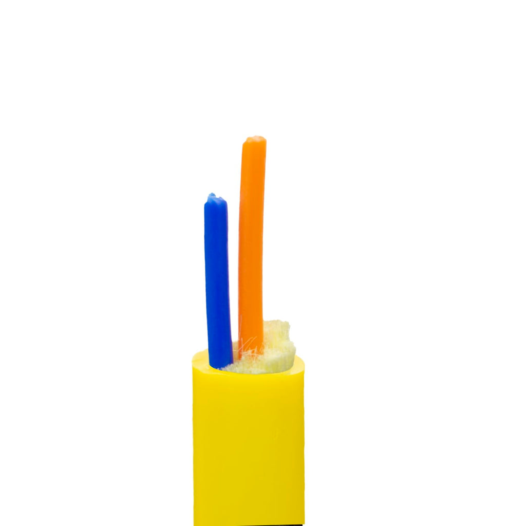 CableWholesale Plenum 2-Strand Fiber Optic Cable, OS2 9/125 Singlemode, Corning, Indoor Distribution, Yellow Spool, 2000ft