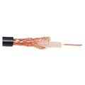 CableWholesale Bulk RG58/U Coaxial Cable, Black, 20 AWG, Solid Core, Braided Shield, Spool, 1000 Foot