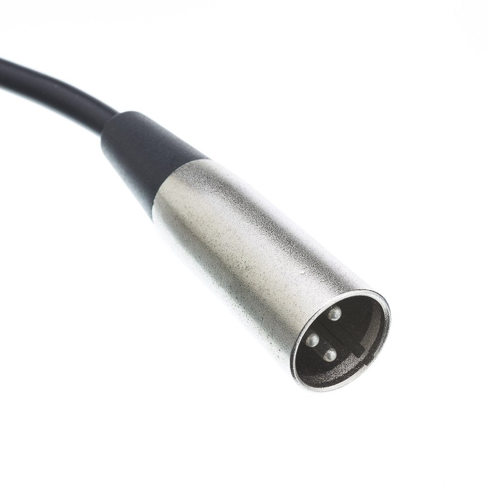 CableWholesale 3-Pin XLR Male to 1/4" Mono Male Audio Cable, 24 AWG Microphone Cable, 25 feet