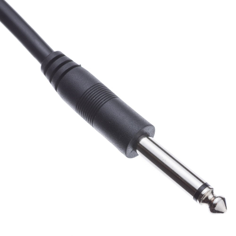 CableWholesale 3-Pin XLR Female to 1/4" Mono Male Audio Cable, 24 AWG Microphone Cable, 10 feet