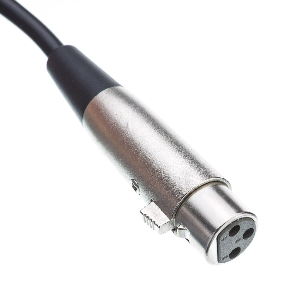 CableWholesale 3-Pin XLR Female to 1/4" TRS/Stereo Male Audio Cable, 24 AWG Microphone Cable, 50 feet