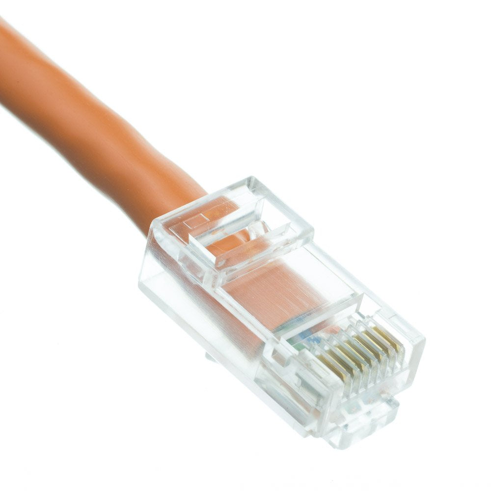 CableWholesale 10-Feet Wholesale Electronics Accessories Cat6 Orange Ethernet Patch Cable, Bootless (845-10X8-13110)