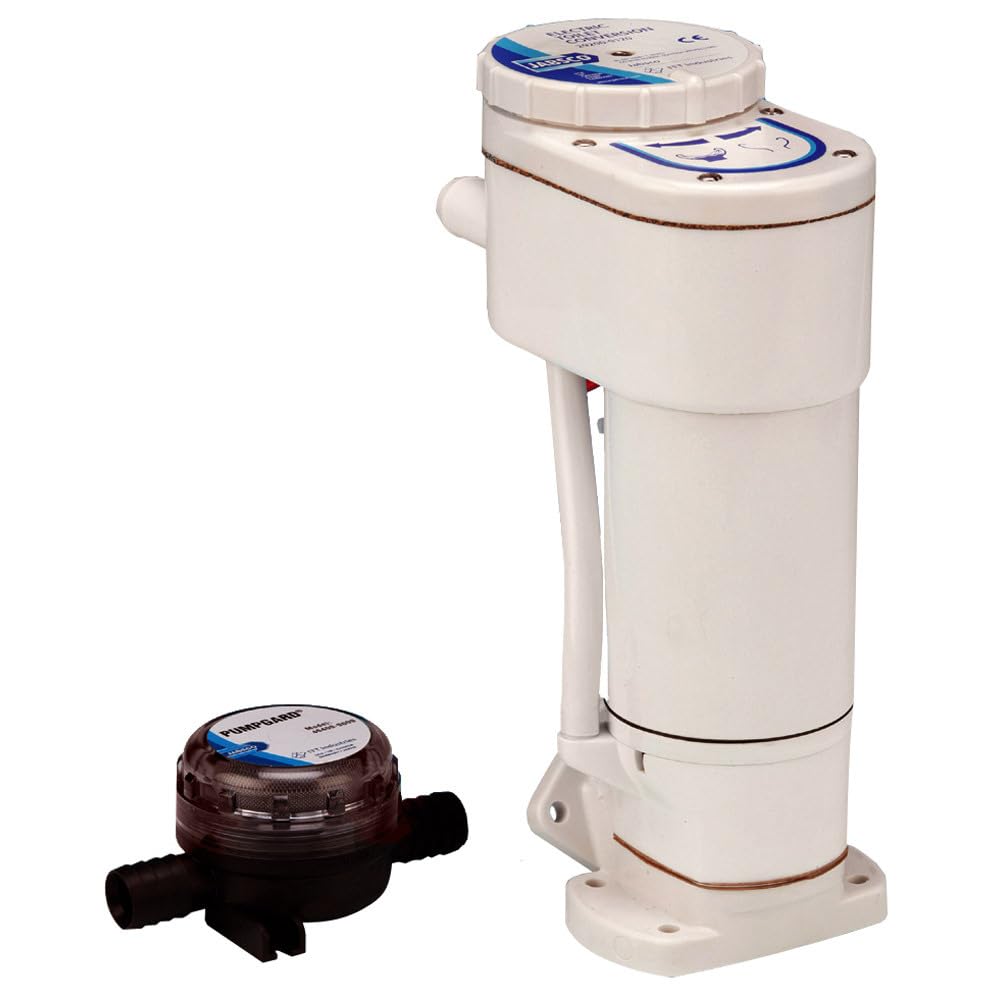 Jabsco 29200-0120 Marine Manual to Electric Marine Toilet Converstion Kit for Jabsco Manual Toilets (Series 29090 and 29120)
