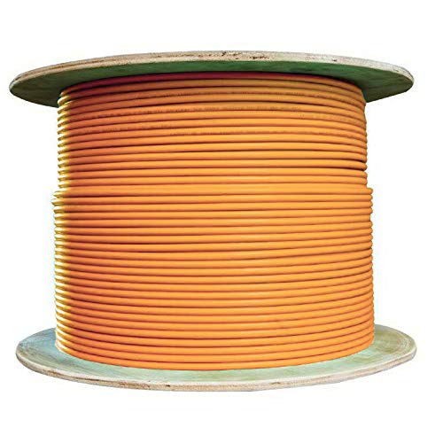 CableWholesale 6 Strand Fiber Optic Cable, Multimode, Orange, 1000ft Spool