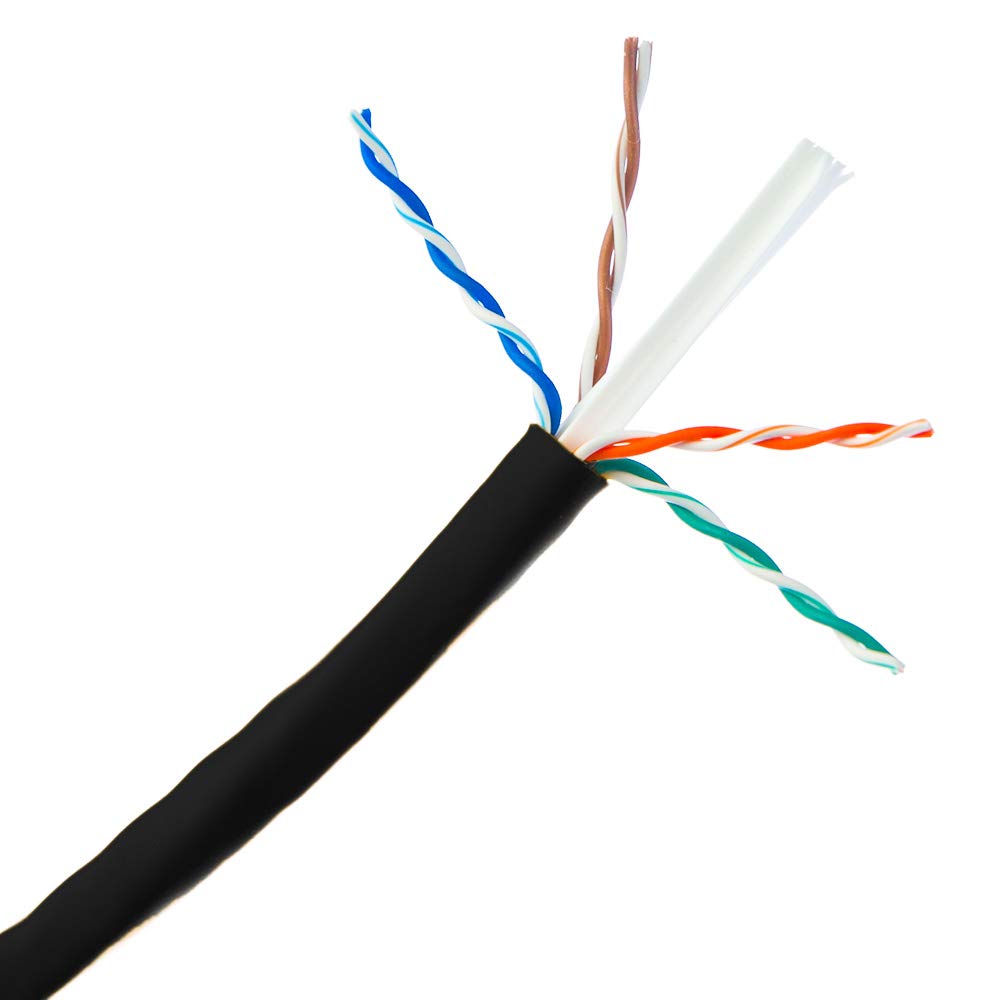 CableWholesale 1000 Foot Bulk Cat6 Ethernet Cable, 24 AWG, ETL Listed 4 Pair Stranded Bare Copper, Unshielded Twisted Pair(UTP) with Pull Box, Gray