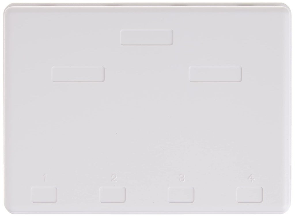 4 Port Keystone Jack Surface Mount Box, White, Surface Mount Box for Networking, Home Theatre, Security/Surveillance, Cablewholesale