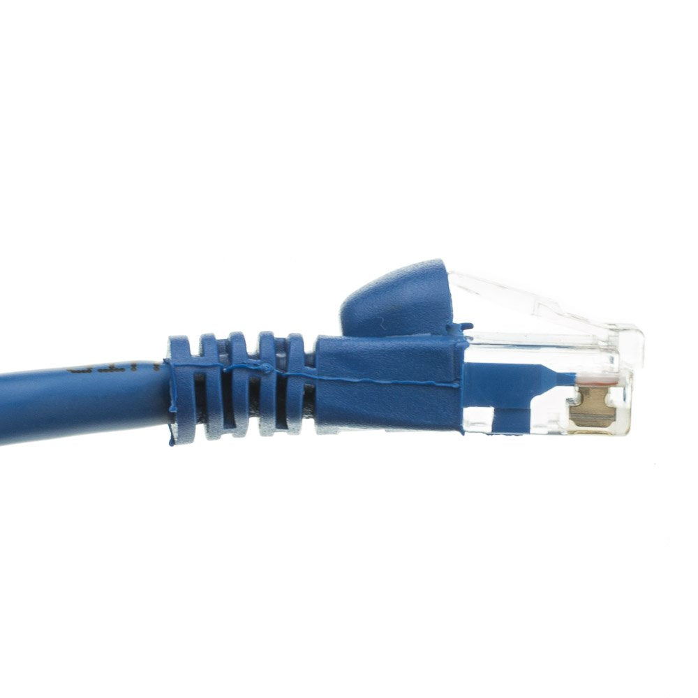 CableWholesale Cat5e Ethernet Cable, 24AWG, RJ45 Gold Plate Connector, ETL, 4 Pair Stranded Copper, Snagless Boot Unshielded Twisted Pair (UTP) Internet Network Patch Cable, 4 Foot, Blue