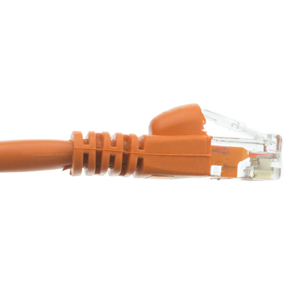 CableWholesale Cat5e Ethernet Cable, 24AWG, RJ45 Gold Plate Connector, ETL, 4 Pair Stranded Copper, Snagless Boot Unshielded Twisted Pair (UTP) Internet Network Patch Cable, 20 Foot, Orange