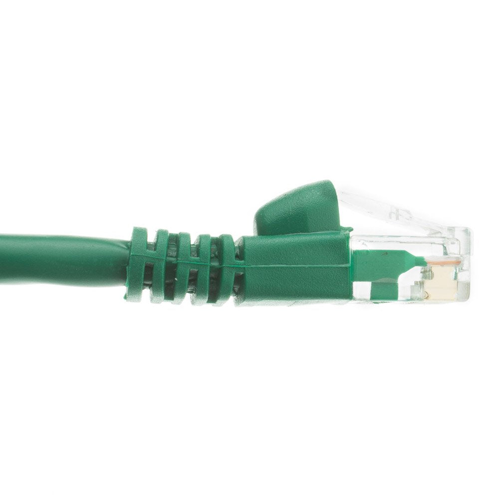 CableWholesale Cat5e Ethernet Cable, 24AWG, RJ45 Gold Plate Connector, ETL, 4 Pair Stranded Copper, Snagless Boot Unshielded Twisted Pair (UTP) Internet Network Patch Cable, 6 Inches, Green