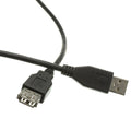 CableWholesale 10 feet USB 2.0 Extension Cable, Black, Type A Male/Type A Female Plug, A Male to A Female High Speed USB Extension Cable, USB Extension Cable Male to Female