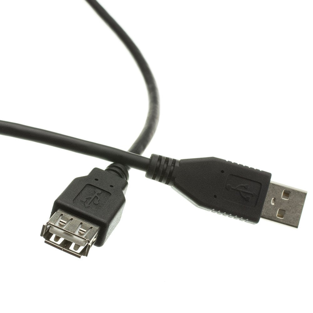 CableWholesale 6-Feet USB Type A Male/Type A Female, Extension Cable, 2.0 Version, Black (10U2-02106EBK)