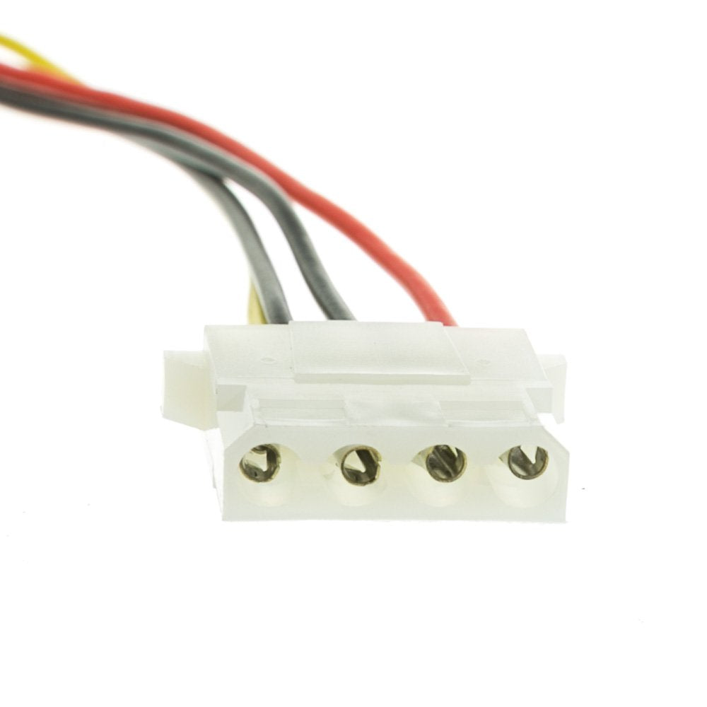 CableWholesale 4 Pin Molex Cable, 5.25 inch Female to 5.25 inch Female, 12 inch