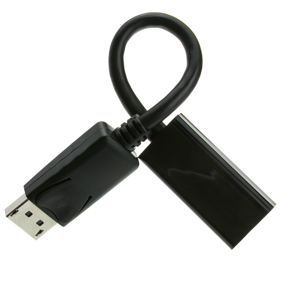 CableWholesale DisplayPort Male to HDMI Female Active Adapter support for 4K Video, Audio Enabled