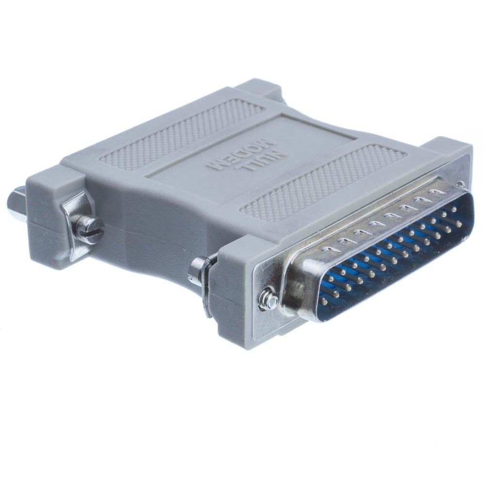 CableWholesale Null Modem Adapter, DB25 Male to DB25 Female