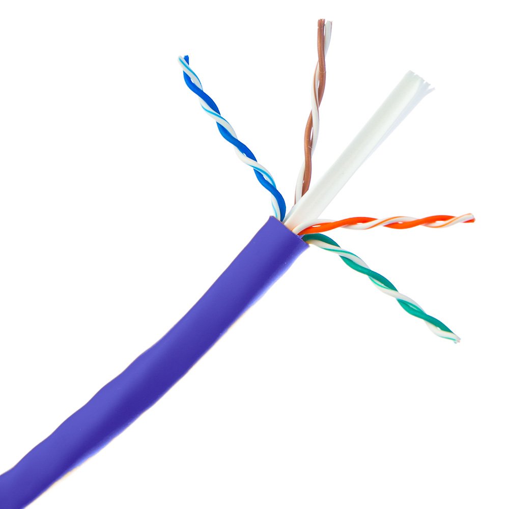 CableWholesale 1000 Foot Bulk Cat6 Ethernet Cable, 23 AWG, ETL Listed, Inwall Rated (CM) 4 Pair Solid Copper, Unshielded Twisted Pair(UTP) with Pull Box, Gray