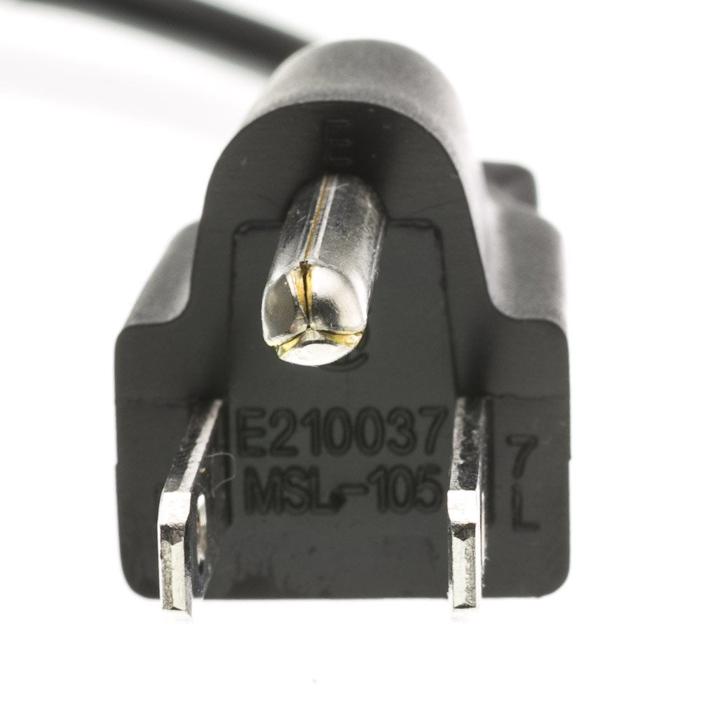 1 feet Computer/Monitor Power Cord, C13 Female to NEMA 5-15P Male Plug, 3 Pin, 18 AWG, SVT, 10 Amp, C13 to Nema 5-15P Power Cable for PC/Monitor, Black, CableWholesale
