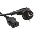European Computer/Monitor Power Cord, Europlug or CEE 7/16 to C13, VDE Approved, 6 Foot