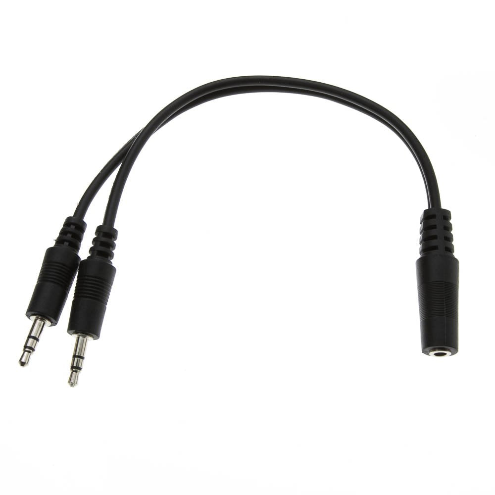 CableWholesale 6-Feet 2 x 3.5mm Stereo Female to 3.5mm Stereo Male Cable (10A1-01206Y)