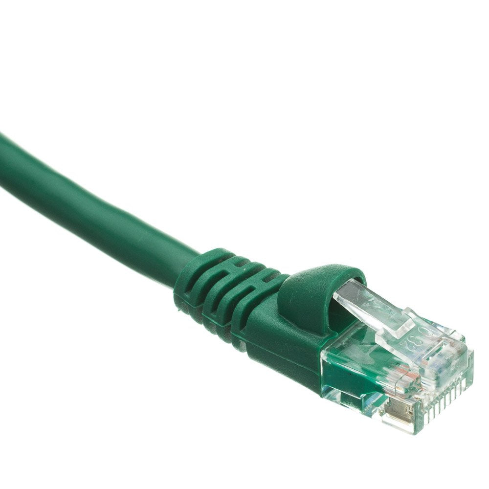 CableWholesale Cat5e Ethernet Cable, 24AWG, RJ45 Gold Plate Connector, ETL, 4 Pair Stranded Copper, Snagless Boot Unshielded Twisted Pair (UTP) Internet Network Patch Cable, 6 Inches, Green