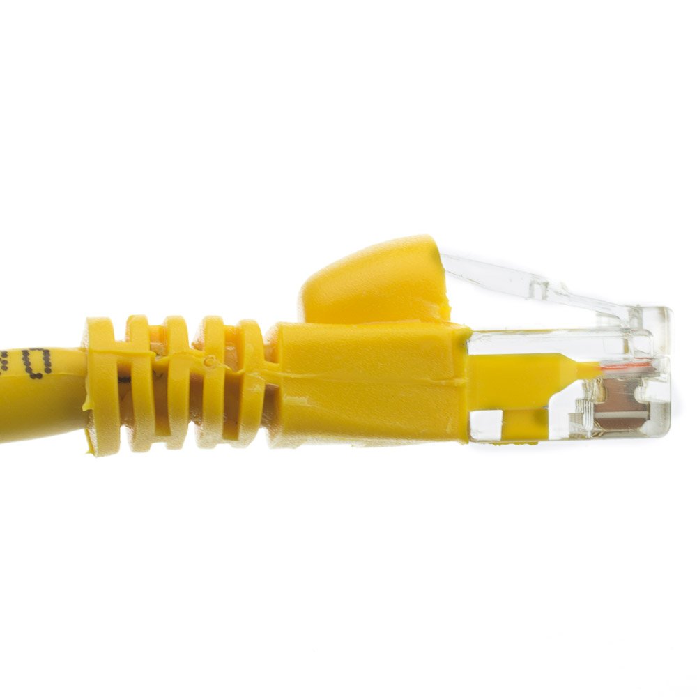 CableWholesale Cat5e Ethernet Cable, 24AWG, RJ45 Gold Plate Connector, ETL, 4 Pair Stranded Copper, Snagless Boot Unshielded Twisted Pair (UTP) Internet Network Patch Cable, 2 Foot, Yellow