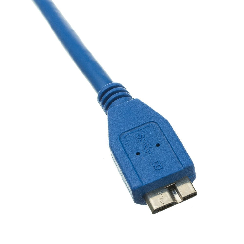 CableWholesale Micro USB 3.0 Cable, Blue, Type A Male/Micro-B Male, A Male to Micro B High Speed USB Cable, 3 ft