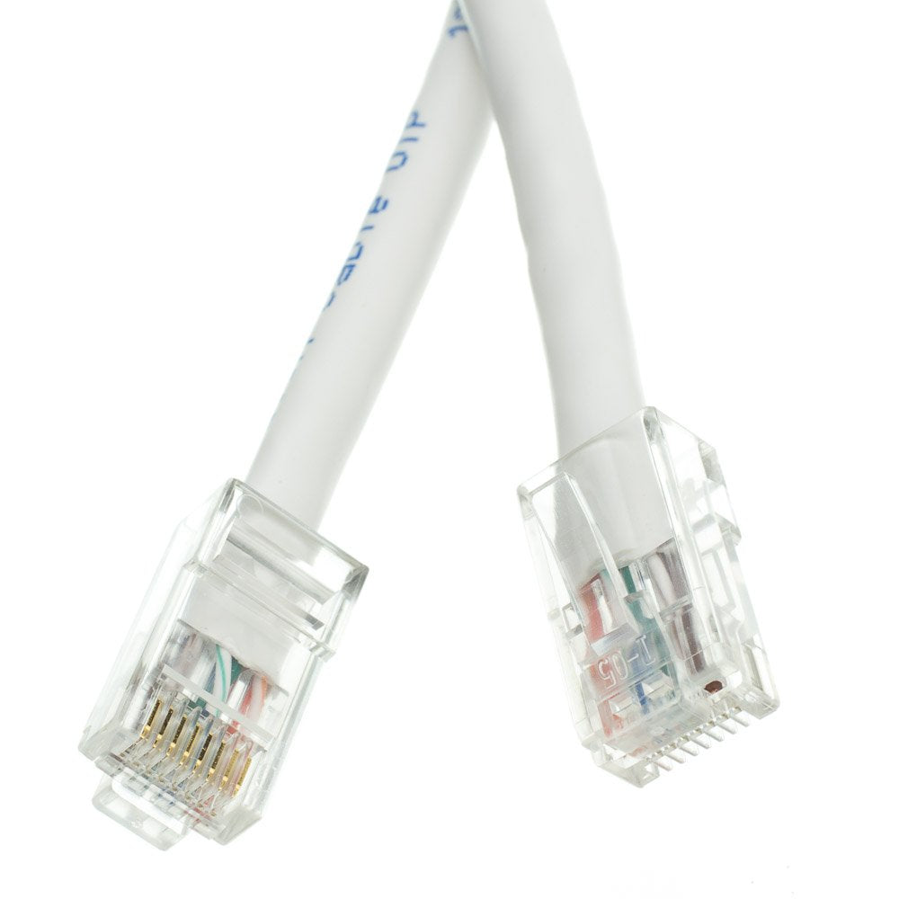 CableWholesale 2 Foot Cat6 Gray Ethernet Patch Cable, Bootless, 24AWG Network Cable with RJ45 Gold Plated Connector, 4 Pair Stranded Pure Copper, Unshielded Twisted Pair (UTP) Internet Patch Cable