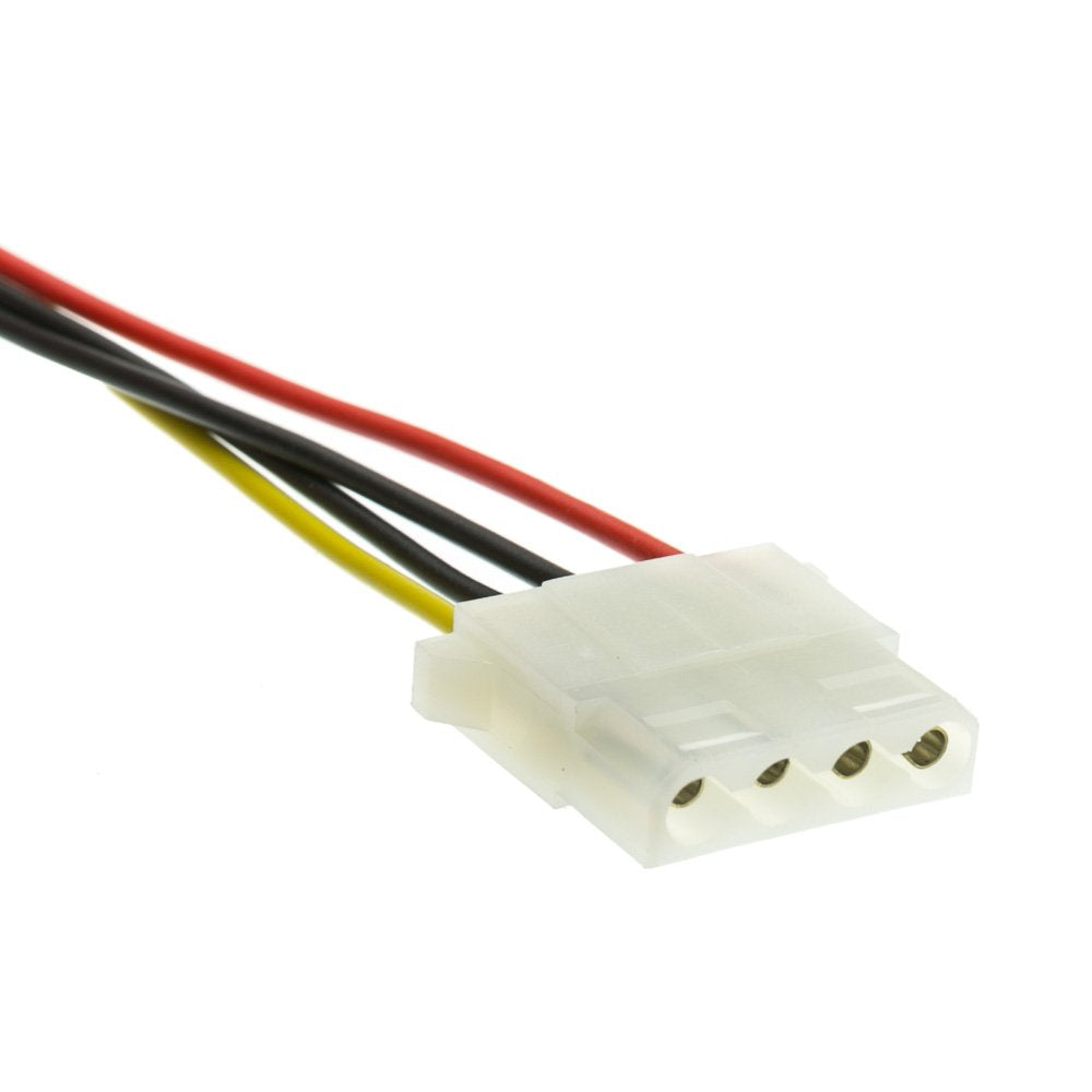 CableWholesale 4 Pin Molex Cable, 5.25 inch Female to 5.25 inch Female, 12 inch